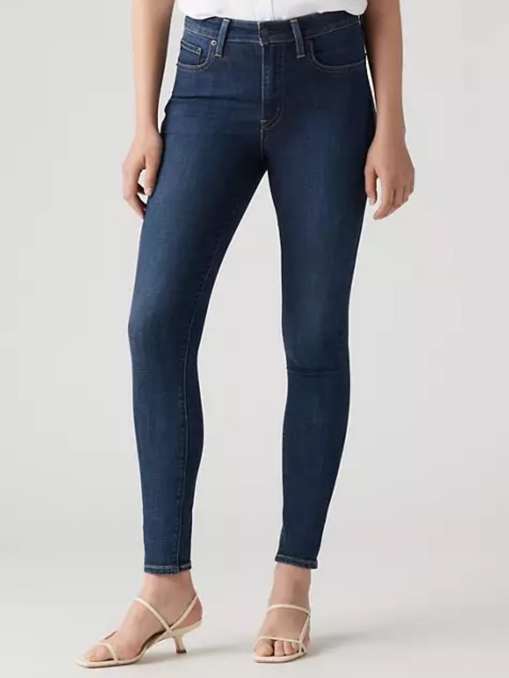 Levi’s 721 High Rise Skinny Jeans Blue Story Dark Wash W24 L30 NWT
